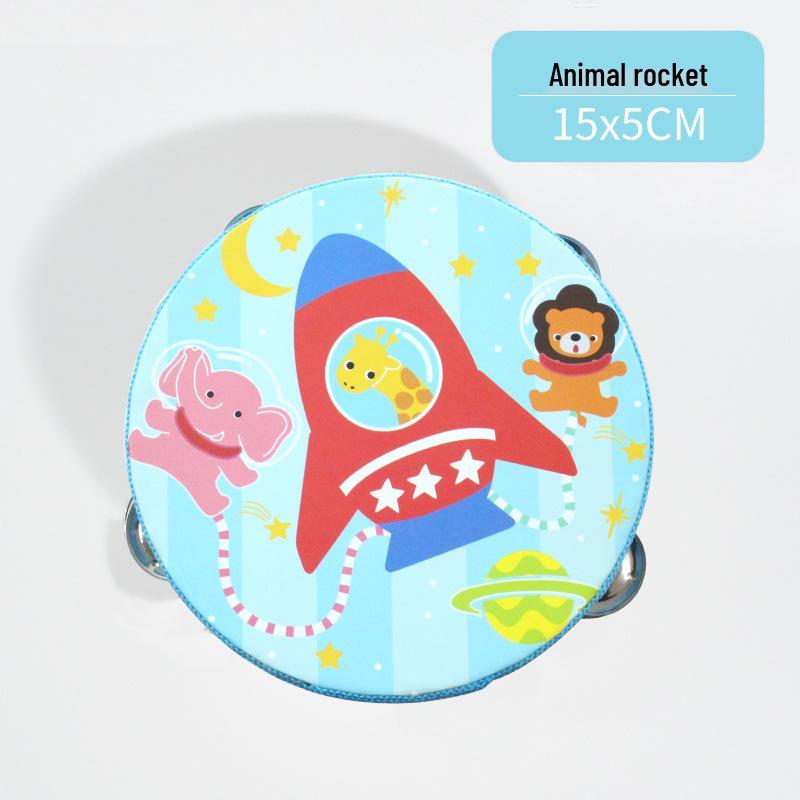 Wooden Tambourine for Early Childhood Music and Dance