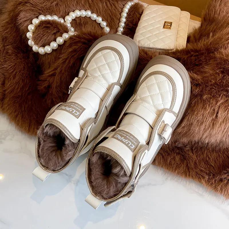 

Женские зимние сапоги элегантные на среднем каблуке обувь для женщин байкер высокая платформа косплей гяру зима 2024 новинка плюс тепло 39 35