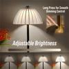 Modern Nordic Style Table Lamp Dimmable Small Touch Control Lamp Acrylic Lampshade USB Rechargeable Nightstand Light Bar
