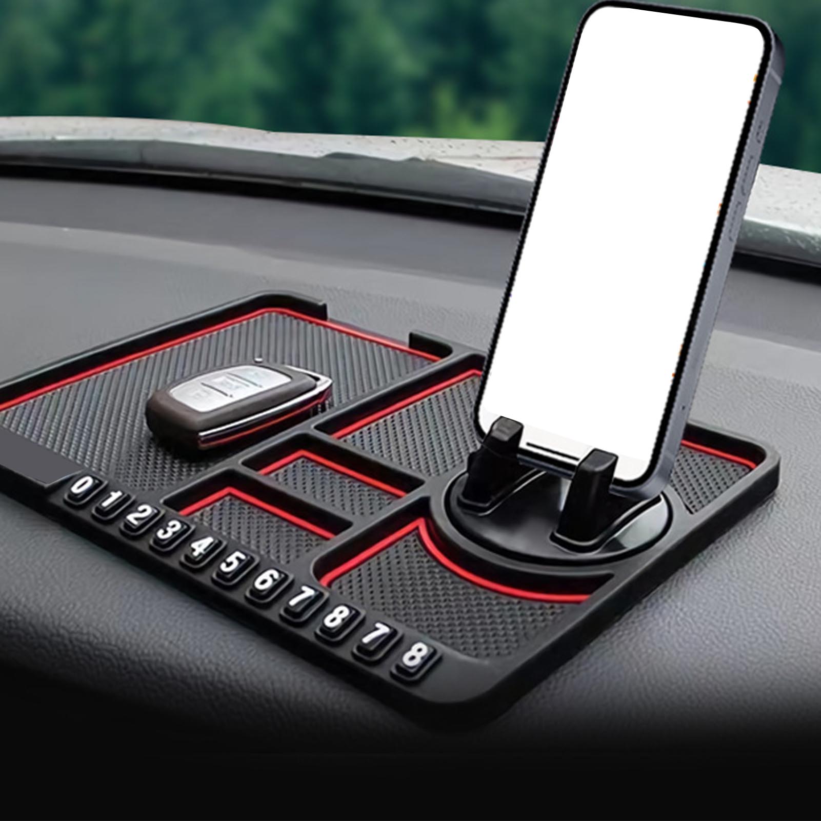 

Автомобильный противоскользящий держатель для телефона, вращающийся на 360 градусов, суперстабильный резиновый навигатор, коврик для крепления сотового телефона