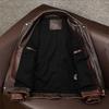 New Men Cowhide Coat Red-Brown American Retro Vintage Motorcycle Jackets Biker Mens Genuine Cow Leather Jacket Autumn Winter 6XL