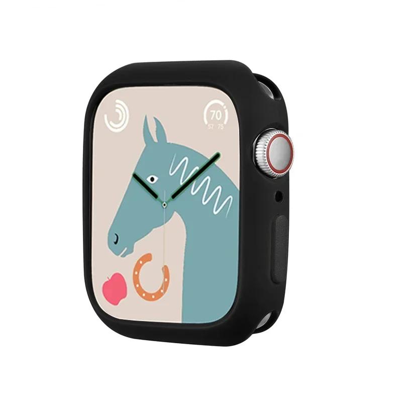 NEW Candy Soft Case for Apple Watch Cover 9 8 7 6 Se 5 4 3 45 42mm 38mm Protection Iwatch Serier 44mm 40mm 41mm Silicone Bumper