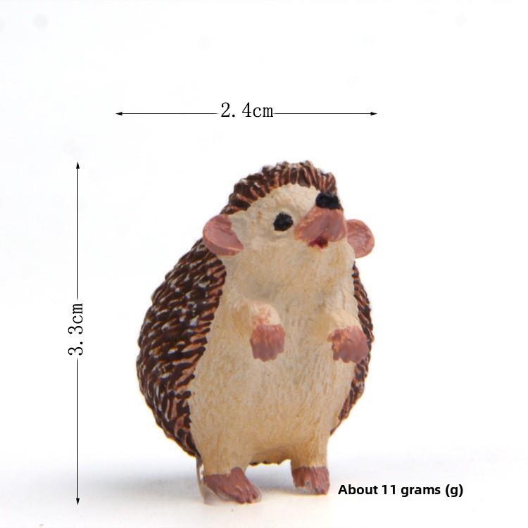 Figurine Hérisson en Résine Faite à la Main Pour Décoration d'Intérieur Cadeau Pour Enfants et Amis