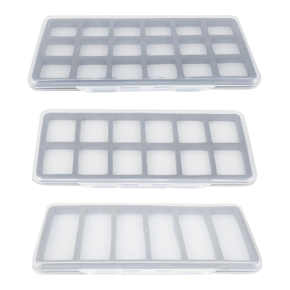 

ABS Magnetic Fly Fishing Storage Box Fish Hook Lure Tackle Case with Foam Accessory 18 Grid