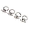 4PCS Set Kayak Tie Down Hardware 316 Stainless Steel Tie Down Rings Marine Eye Bolt  For Sailboats
