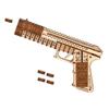 Pistola Quebra-Cabeça 3D de Madeira, Modelo em Escala, Kit de Modelo DIY, Presente Artesanal, Decoração de Casa, Kit de Modelo Mecânico, Brinquedo de Montar
