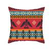 Bohemian Printed Peach Skin Velvet Pillow Cover Colorful Geometric Abstract Ethnic Style Pillow Cover