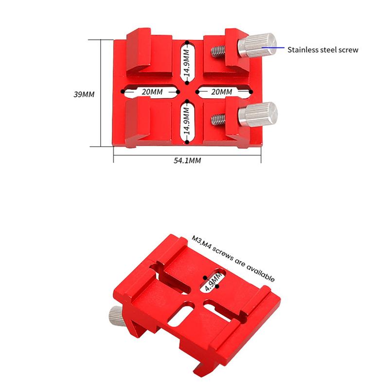 A23I-Telescope Finder Base Dovetail Plate Base Astronomical Telescope Accessories Dovetail Clamp Camera Adapter Black