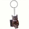 Personalized Pet Photo Keychain - Custom Acrylic Keychain with Photo of Your Dog or Cat, Graduation Gift, Name Customization, Graduation Gift
