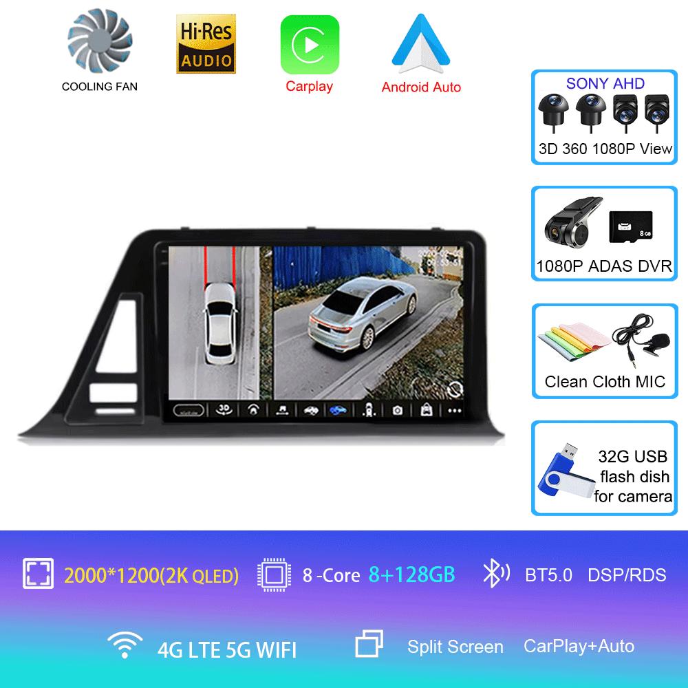 For Toyota C-HR CHR 2016-2020 Car Radio Android 14 Carplay Auto Screen Multimedia Player Right Hand Driver Stereo 2din Head Unit