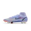 Nike Mercurial Superfly 8 Elite 'Flames' (Unisex) Light Thistle / Indigo Burst / Bright Crimson / Metallic Silver Soccer Shoes