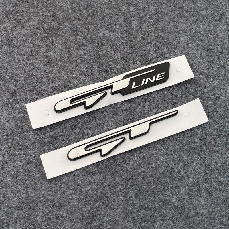 3D Car GT line Design Fender Rear Trunk body Emblem Badge sticker For z333 For Kia K9 Forte Ceed Cerato RIO K3 K5 Accessories 333z