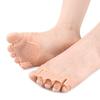 1 Pair 5 Hole Toe Separator, Thickened Elastic Forefoot Cushion Pad for Overlapping Toes, Breathable Bunion Corrector for Women