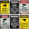 Surveillance Warning CCTV Camera Metal Sign Video Monitoring Alert Plaque Crime Prevention Facility Shop Security Poster