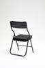 Folding Chairs 2 Pack - Foldable Dining Chairs with Cushion, Portable and Assembled Folding Extra Chair for Guests Kitchen Office Wedding  Party Black