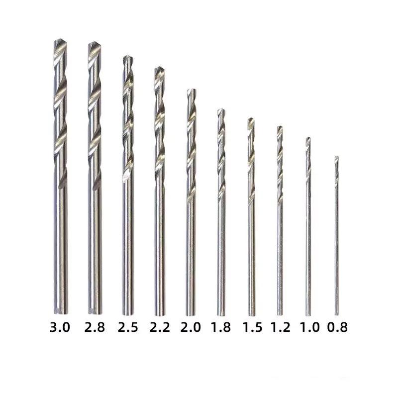 10pc Wenwan High-Speed Steel Twist Hand Drill Bit Set