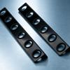 Hand Tool Storage Rack Black with Spacers Wall-Mounted for Workshop