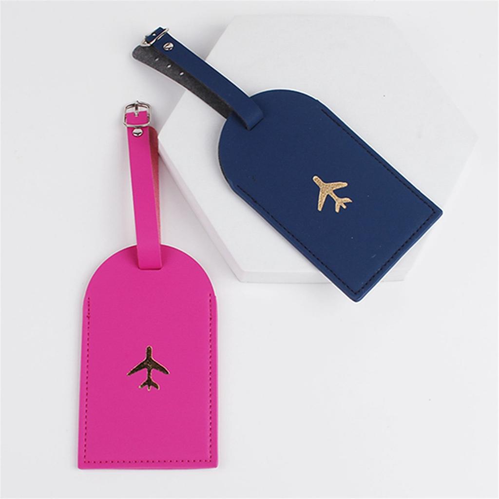 Suitcase Tags Luggage Tag Baggage Backpack Soft Tags with Strap Name ID Address Card Baggage Identifier Travel Accessory