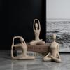 Simple Yoga Ornaments Abstract Resin Crafts Home Living Room Wine Cabinet Yoga Studio Sports Figure Decorations