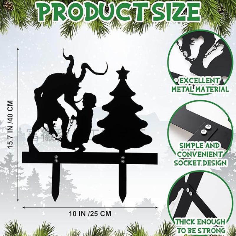 Cross Metal Ground Insert Sign for Garden Decoration