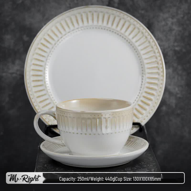 Nordic Retro Glaze Ceramic Coffee Cup Set