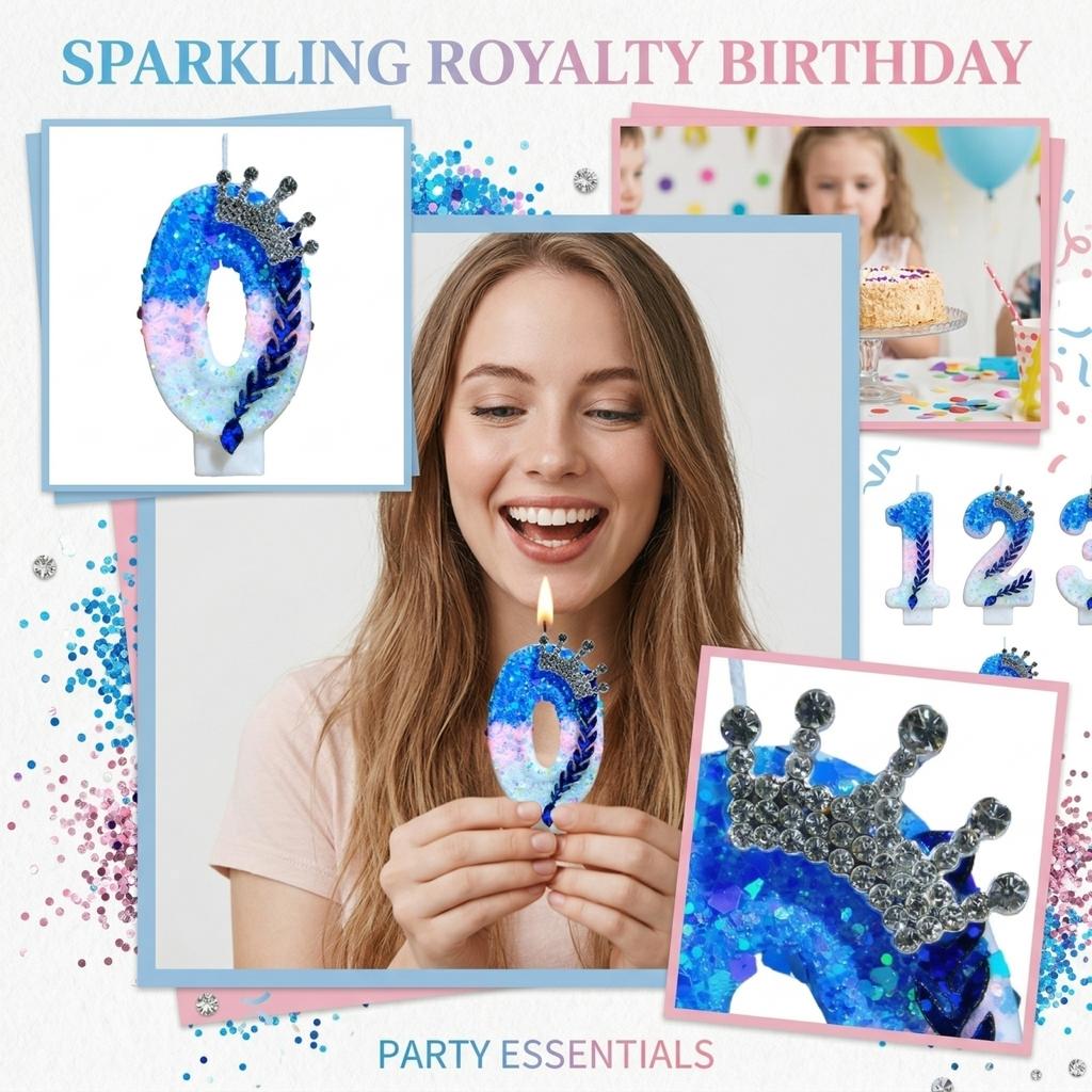 Fashion Cartoon Creative Birthday Candles Party Digital Candles