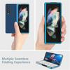 MATEPROX Compatible with Samsung Galaxy Z Fold 3 Case, Slim Thin Lightweight Protective Phone Case with Non-Slip Leather Back Cover with
