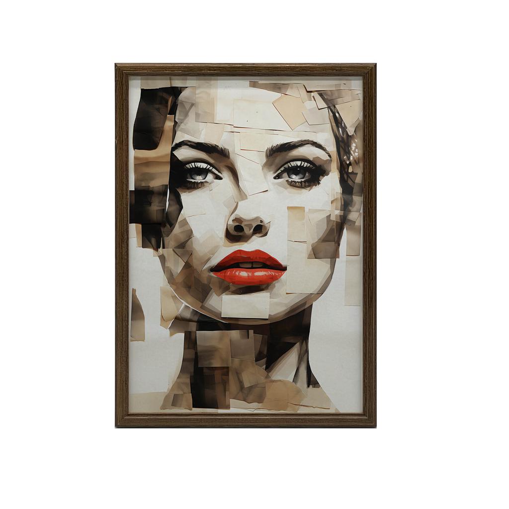 Portret Z Czerwoną Nutą Portret Z Czerwoną Nutą, 50X70 Cm, Bez Ramy, Papier Matowy 230 Gsm
