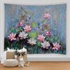Flower Painting Plant Tapestry Wall Chart Hippie Boho Tapestry Colorful Psychedelic Boho Home Room Decoration