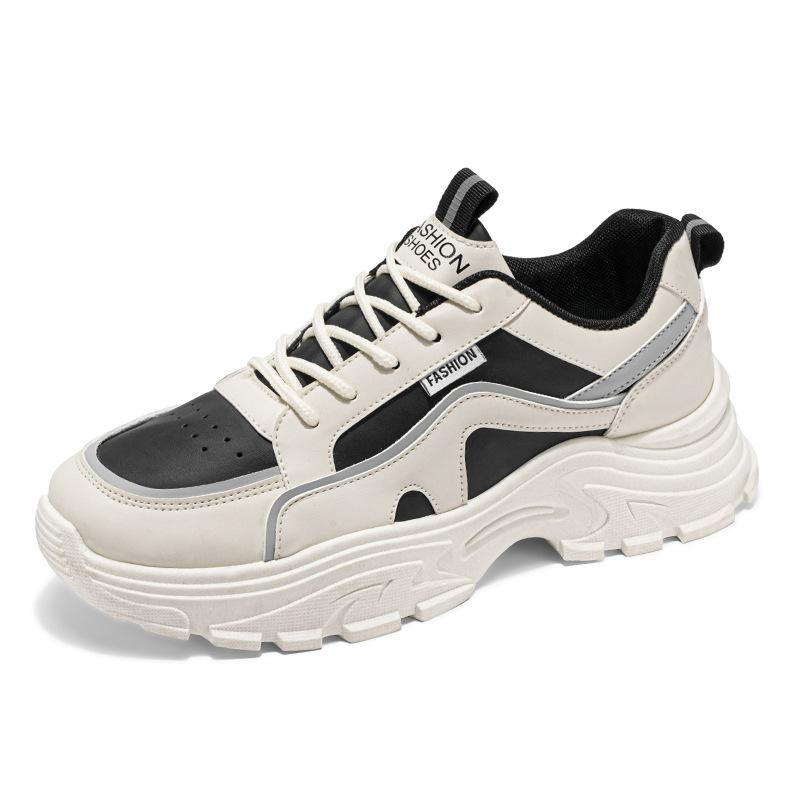 Autumn men's shoes new breathable little white shoes men's trend versatile platform sports shoes casual running shoes