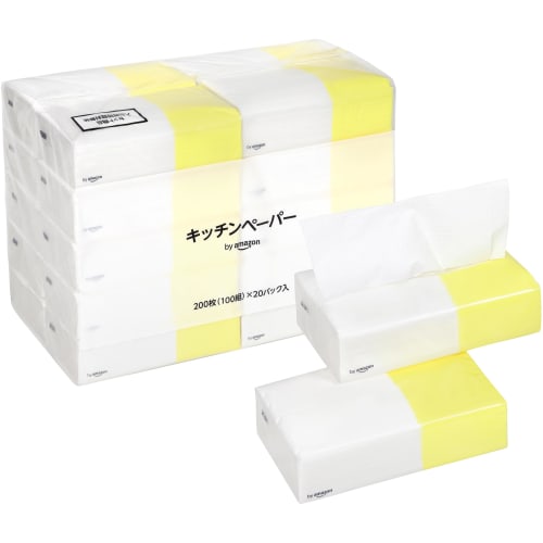 FSC Certified Kitchen Paper, 200 Sheets (100 Pairs) x 20 Packs