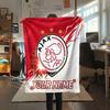 Custom Name Ajax Amsterdam2 Flannel Blanket, High Quality Comfortable for All Seasons, Home Decor, Warmth and Comfort