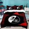3PCS Eagle Symbol Frei-burg Football Bedding set,Ideal for1pc Duvet Cover And 2pcs Pillowcases Perfect for Christmas gift,Ideal for Bedroom,Dormitory