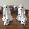 LED Night Lamp Ghost Walking Dog Statue Soft Warm Glow USB Powered Lighted Indoor Figurine Lamp Halloween Decoration