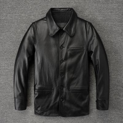 Gatekeeper Jackets Genuine Cow Leather Jacket Men Spring Autumn Coats Men's Cohiwde Jackets