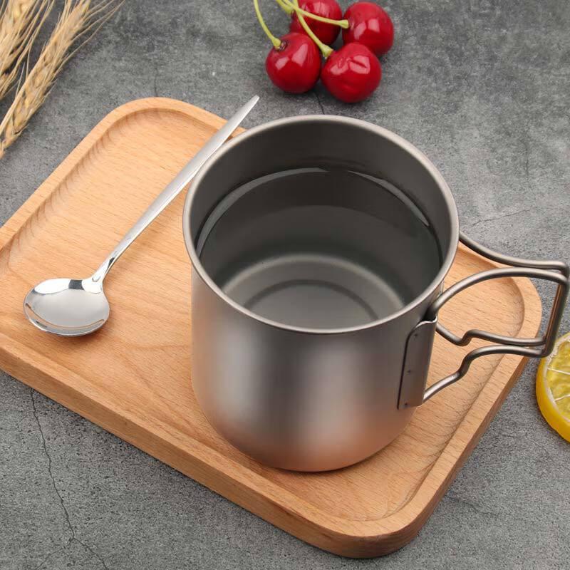 420ml Portable Folding Aluminum Camping Mug