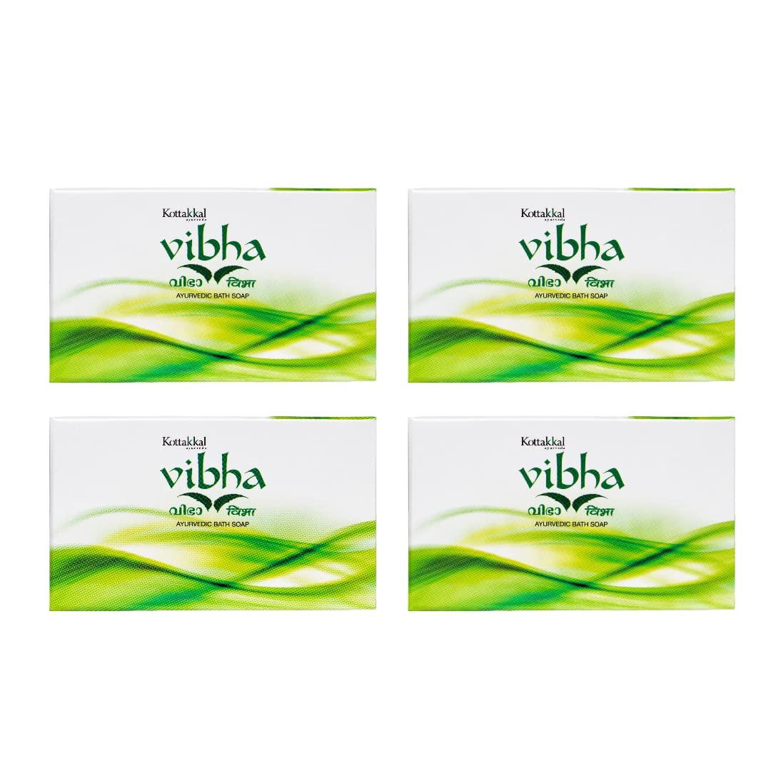 

Kottakkal Ayurveda Vibha Handmade Soap 75 gm Pack of 4 for Fresh, Smooth, and Radiant Skin Daily Use