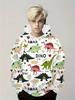 Kids Clothes Boys Hoodies Long Sleeve 3D Dinosaurs Print Children Spring Fall Clothes Casual Stylish Outdoor Boy Clothes Tops