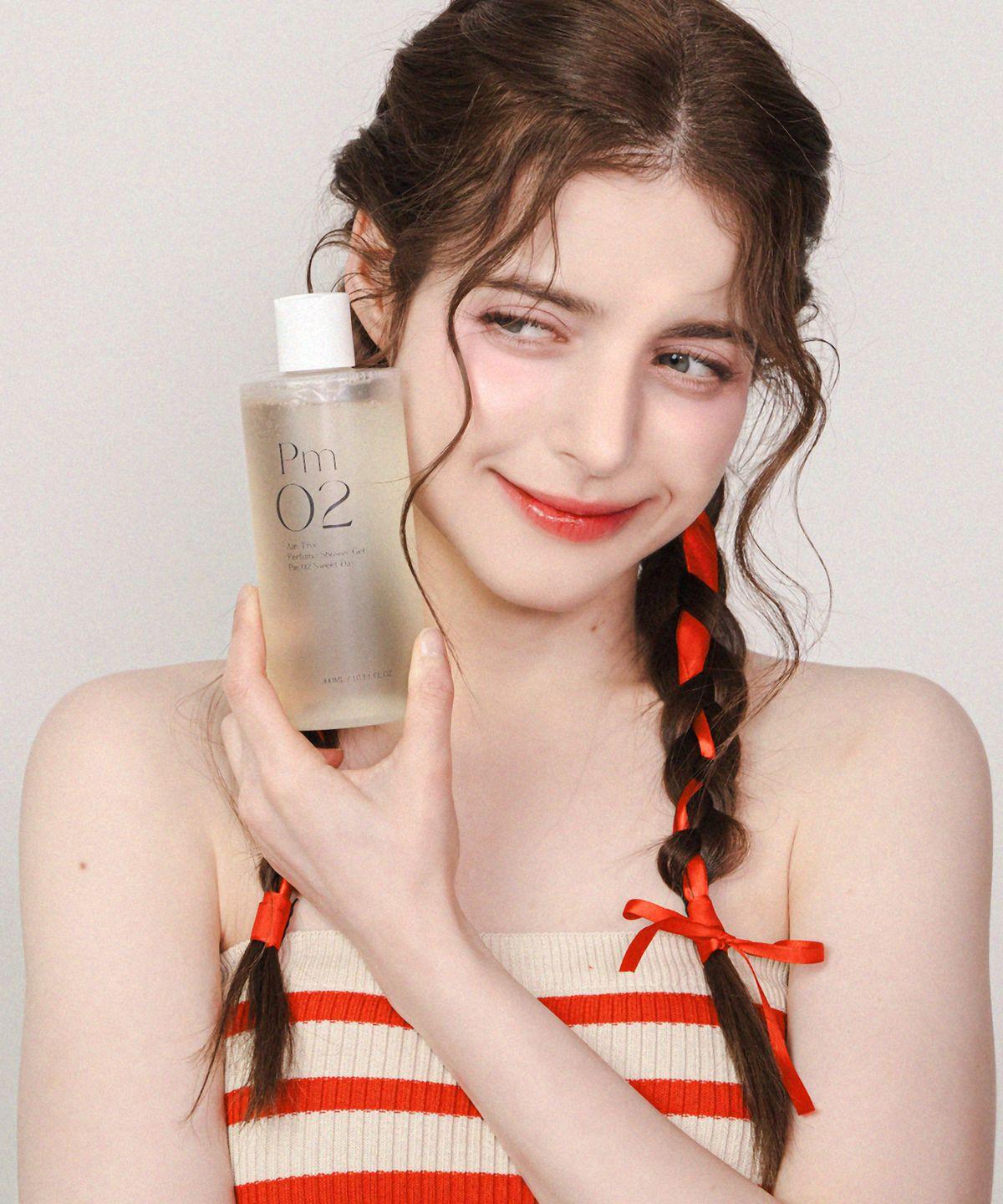 AM Tree Perfume Shower Gel PM02 Sweet Day Fruit Scent Body Wash 300ml