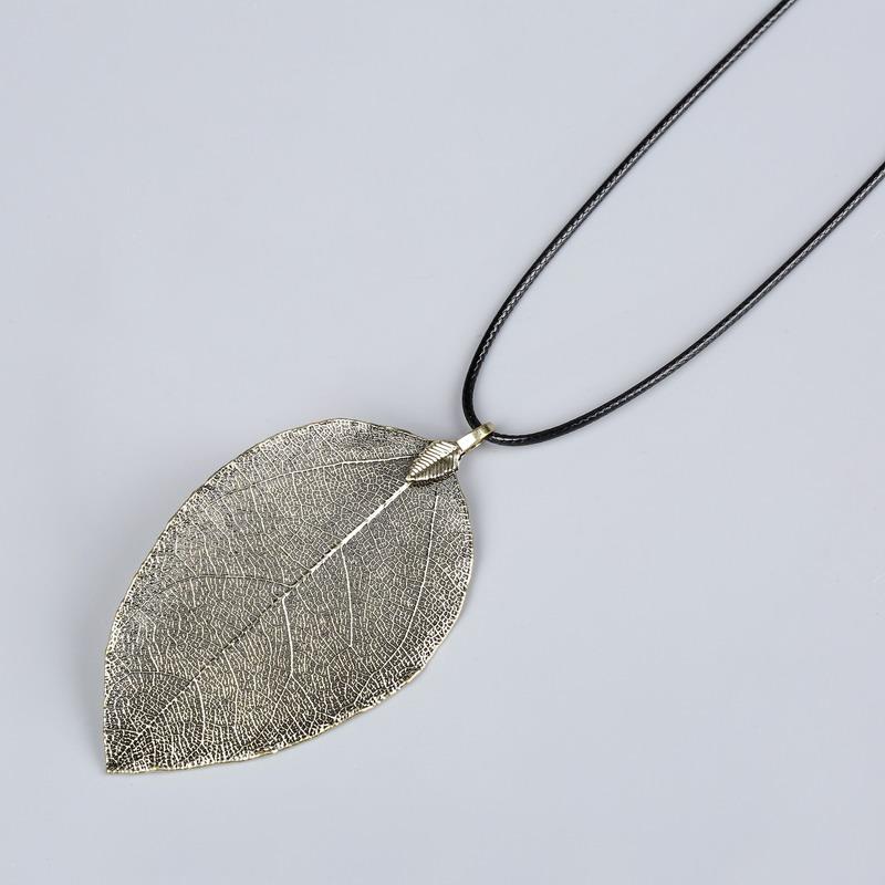 Mode Einzigartig Natürlich Echter Blatt Choker Anhänger Halskette Für Frauen Echte Blattform Filigran Hochzeit Halskette Schmuck Geschenk
