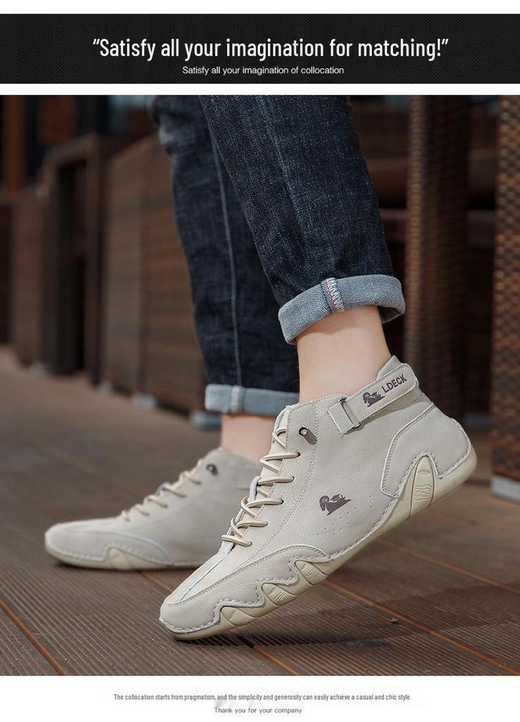 Men's Octopus High-Top Martin Boots - Hot Selling Casual Short Boots for Autumn and Winter