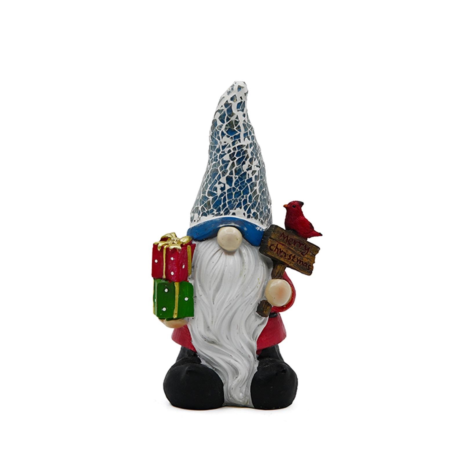 

Solar Powered Christmas Gnome Ornaments For Gardens, Yards,, And Outdoor Christmas Decorations One Size