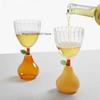 Creative Fruit Shape Champagne Red Wine Glass Household Simple Tall Cocktail Glass Shaped Drink Juice Cup