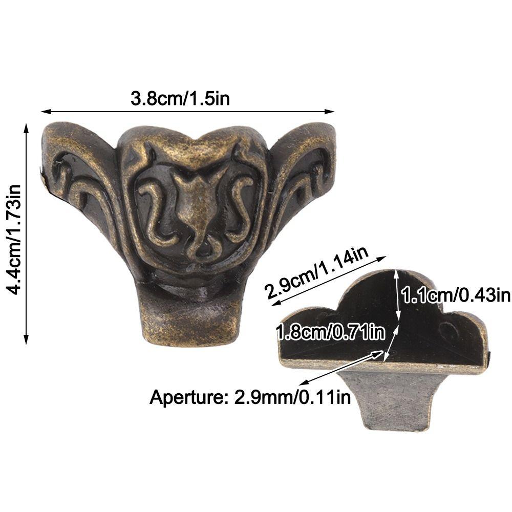 8pcs 8 Pieces Decorative Legs Zinc Alloy Corner Protector Feet Hardware Furniture Legs Furniture