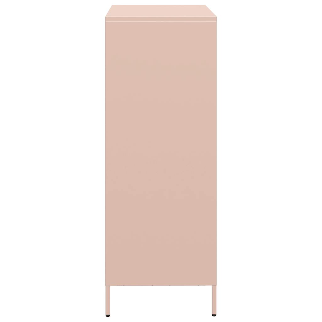 Highboard Pink 39x35x103.5 cm Steel
