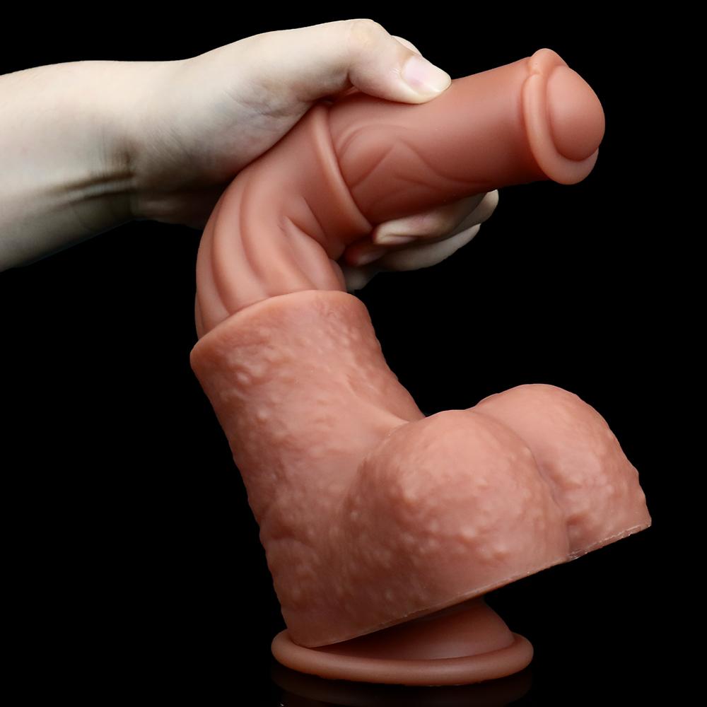 Silica Gel Dildo Realistic Penis Dick with Strong Suction Cup Anal Dildos for Women Man Erotic Sex Toys for Female Masturbation