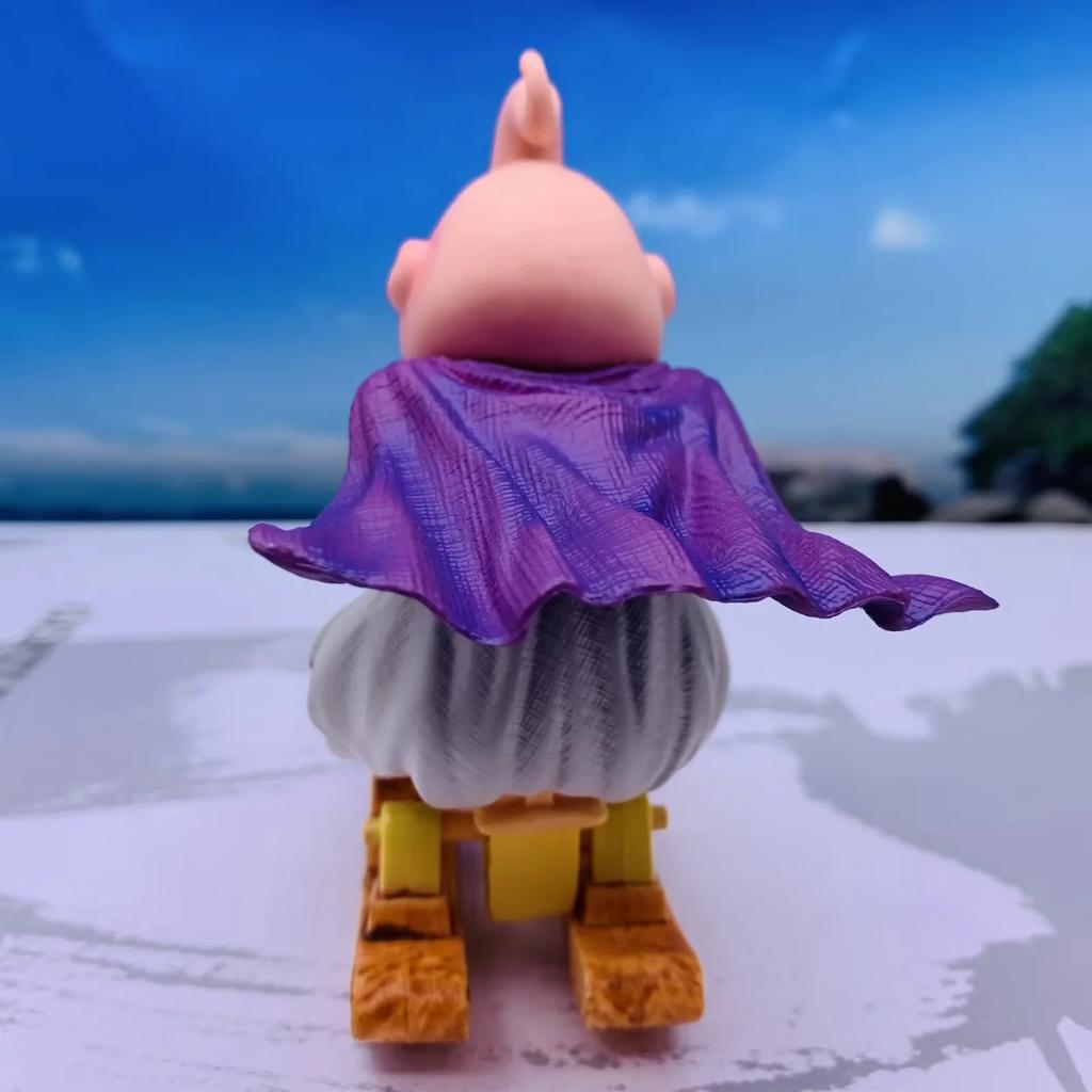 Cartoon Anime Dragon Ball Super Saiyan Swing Horse Majin Buu Cute Model Doll Action Toy PVC Desk Car Decoration Christmas Gift