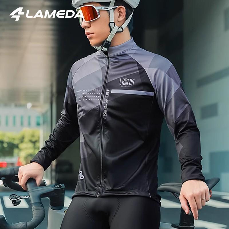 Mens Windproof Fleece Cycling Set Long Sleeve Bib Pants Thermal Jacket Road Bike Riding