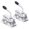 Vidaxl Support Wheel Clamps, 2 Pcs, 13.5X6.5X14 Cm, Steel