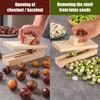 Chestnut Mouthpiece Macadamia Pecans Hazelnuts Opener Easy To Use Portable Lightweight Wooden Nut Cracker Tool